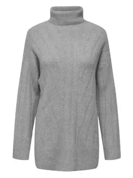 Пуловер ONLY Rollkragenpullover Jeanett, серый
