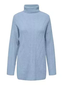 Пуловер ONLY Rollkragenpullover, светло-синий