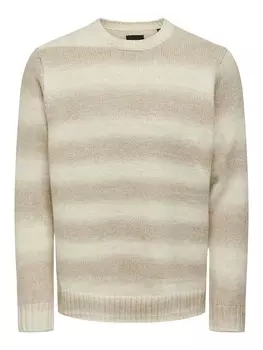 Пуловер ONLY & SONS Pullover, бежевый