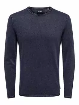 Пуловер Only&Sons Pullover, цвет Dress Blues
