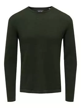 Пуловер ONLY & SONS, зеленый