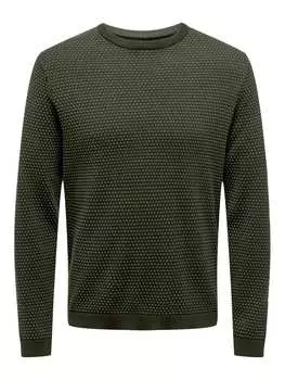 Пуловер ONLY, зеленый