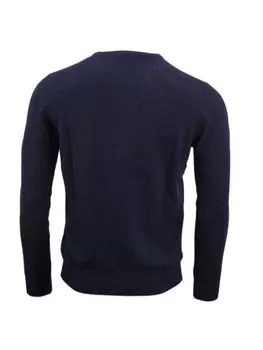 Пуловер others V Neck, синий