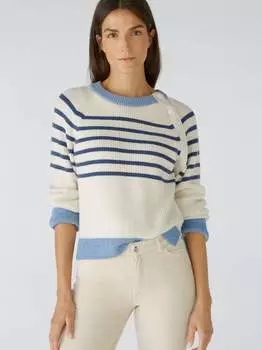 Пуловер Oui, белый