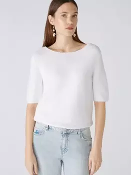 Пуловер Oui, белый