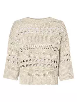 Пуловер Oui, бежевый