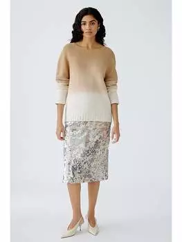 Пуловер Oui, бежевый