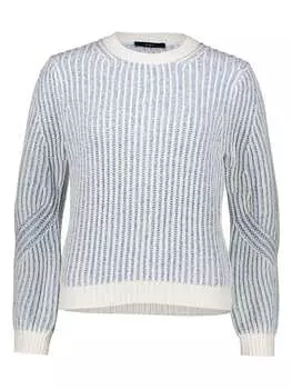 Пуловер Oui, цвет blau/wei