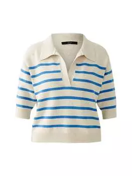 Пуловер Oui, цвет offwhite blue