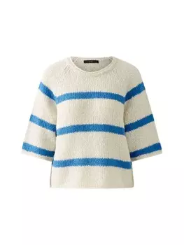 Пуловер Oui, цвет offwhite blue