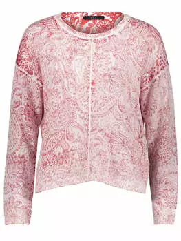 Пуловер Oui, цвет rot/wei