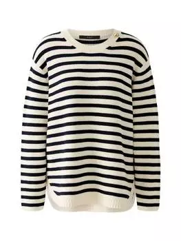 Пуловер Oui, цвет white blue