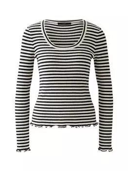 Пуловер Oui, цвет white blue