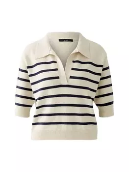 Пуловер Oui, цвет white blue