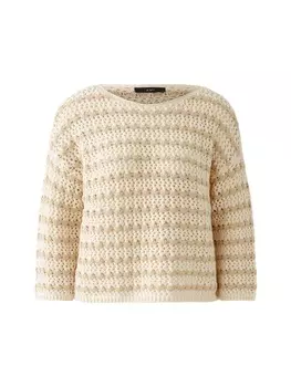 Пуловер Oui, цвет white camel