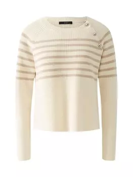 Пуловер Oui, цвет white camel