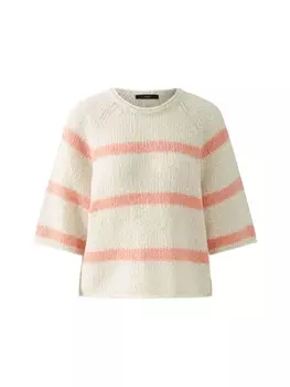 Пуловер Oui, цвет white red