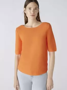 Пуловер Oui, оранжевый