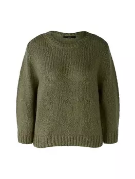Пуловер Oui Pullover, цвет dusty olive