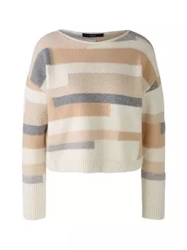 Пуловер Oui Pullover, цвет lilac camel