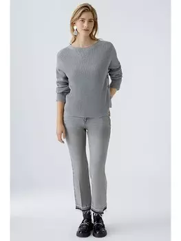 Пуловер Oui Pullover, серый