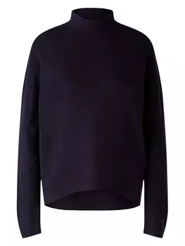 Пуловер Oui Pullover, темно-синий