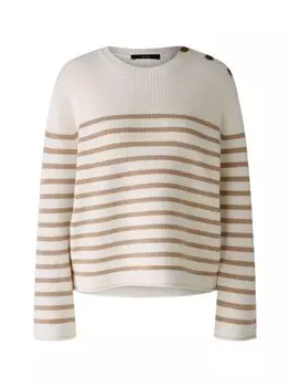 Пуловер Oui Viskosemischung, цвет white camel