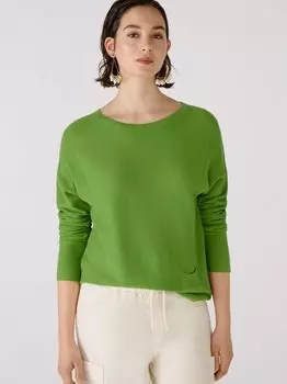 Пуловер Oui, зеленый