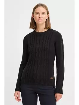 Пуловер Oxmo Strickpullover OXCARRYONE 21301292ME modischer Strickpullover, черный