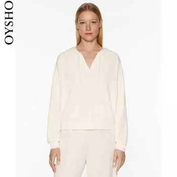 Пуловер Oysho повседневный, белый