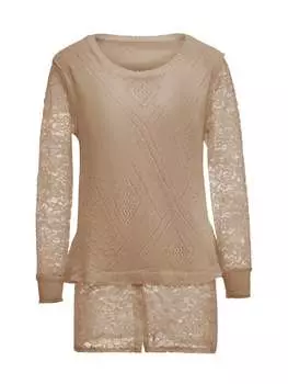 Пуловер paino, серо-коричневый