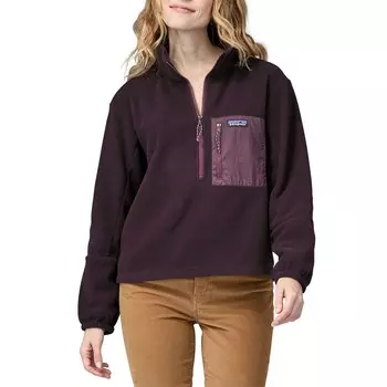 Пуловер Patagonia Microdini 1/2 Zip, цвет Obsidian Plum