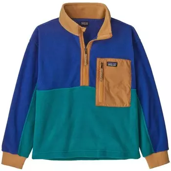 Пуловер Patagonia Microdini 1/2 Zip Fleece, цвет Belay Blue