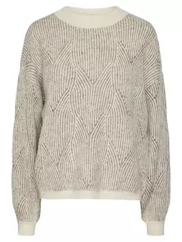 Пуловер Pieces, бежевый