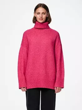 Пуловер Pieces Rollkragen Nancy, розовый