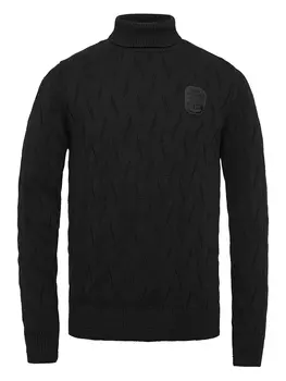 Пуловер PME Legend Rollkragen, черный