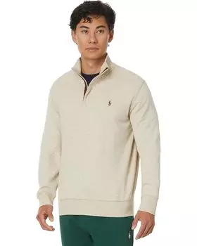 Пуловер Polo Ralph Lauren Luxury Jersey Quarter-Zip Pullover, цвет Expedition Dune Heather 1