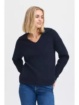 Пуловер PULZ Jeans Strick, синий