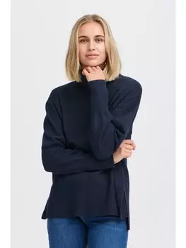 Пуловер PULZ Jeans Strick, синий