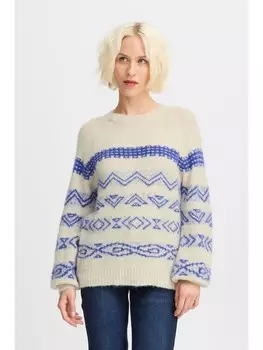 Пуловер PULZ Jeans Strickpullover PZMIMI Pullover 50208176 moderner Strickpullover in