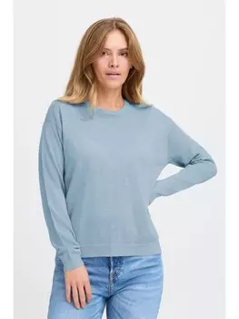 Пуловер PULZ Jeans Strickpullover, синий