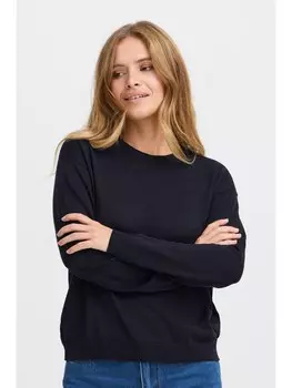 Пуловер PULZ Jeans Strickpullover, синий