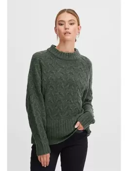 Пуловер PULZ Jeans, зеленый