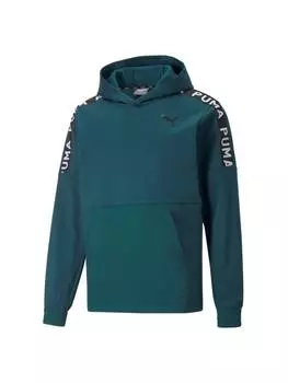 Пуловер Puma Fit Fleece Hoodie Pullover, зеленый