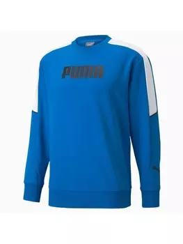 Пуловер Puma Pullover Rundhals, синий