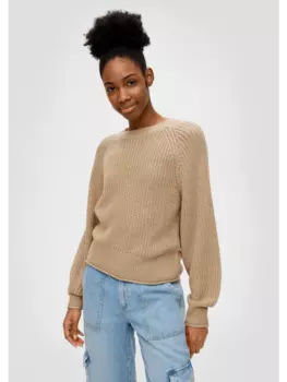 Пуловер QS, бежевый