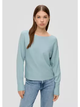 Пуловер QS, бирюзовый