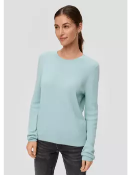 Пуловер QS, бирюзовый