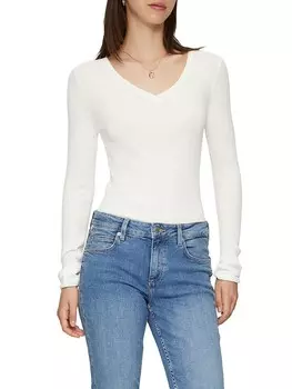 Пуловер QS by sOliver, белый