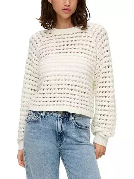 Пуловер QS by sOliver, белый